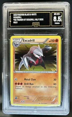 2011 Pokemon Black & White Trainer Kit: Excadrill Zoroark Holo #30/30 GMA 8.5 - Image 1