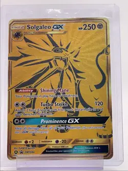 SOLGALEO GX 2019 POKEMON SUN & MOON BLACK STAR PROMO GOLD #SM104A Q1652 - Image 1