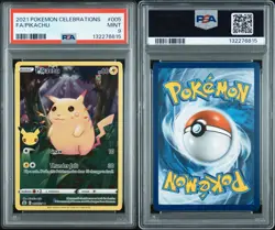 Pokemon Celebrations Pikachu FA 005 PSA 9 - Image 3