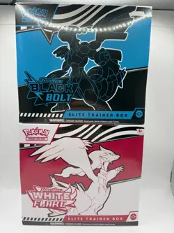 beide Pokemon TCG Black Bolt & White Flare Elite Trainer Box ETB - ENG - Handler - Image 1