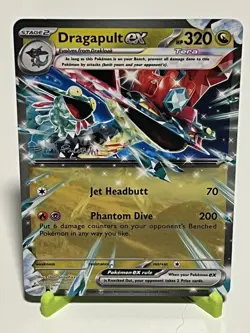 Pokemon Dragapult ex 2024 World Championships Evan Pavelski RR NM Condition - Image 1