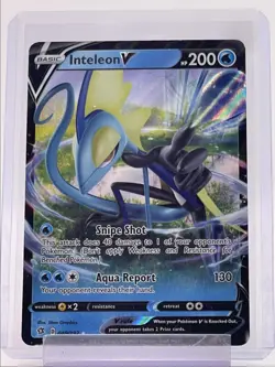 INTELEON V 2020 POKEMON SWSH REBEL CLASH HOLO RARE V 049/192 Q1652 - Image 1