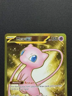 Pokemon TCG Mew ex 205/165 Sv: Scarlet & Violet 151 Gold Hyper Rare Near Mint - Image 3