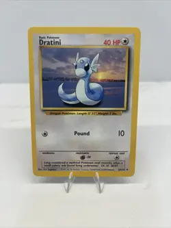 Pokemon Dratini 26/102 BS Base Set Unlimited LP/NM - Image 1