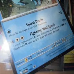 Vaporeon 168 HOLOBLEED/SWIRL Prismatic Evolutions Black Star Pokemon TCG MINT - Image 3