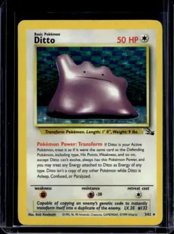 1999 Pokemon Fossil Ditto #3/62 - Image 1