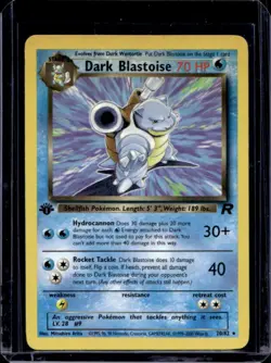 2000 Pokemon Team Rocket First Edition Dark Blastoise #20/82 - Image 1
