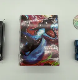 Pokemon Mega Charizard X ex UPC Playmat, Deckbox, Sleeves, Coin, Damage Counters - Image 4