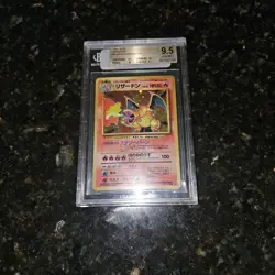 Pokemon Charizard 1996 Japanese Base Set Holo BGS 9.5 #006 Beckett Graded - Image 2