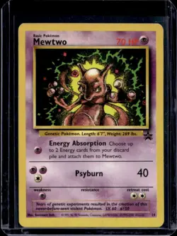 1999 Pokemon Wizards Black Star Promos Mewtwo #14 - Image 1