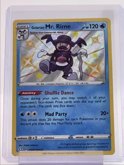 GALARIAN MR. RIME 2021 POKEMON SHINING FATES SHINY RARE SV021/SV122 Q1652 - Image 1