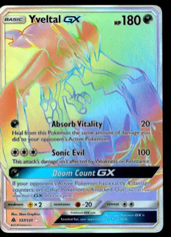 Pokemon TCG - Yveltal GX (137/131) Full Art Holo - Forbidden Light MP - Image 1