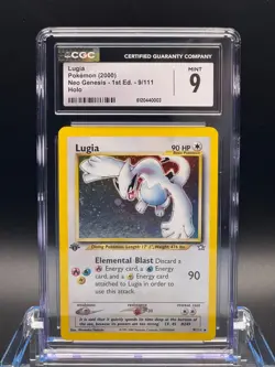 CGC 9 MINT ✨ - Lugia 9/111 Neo Genesis 1st Edition Holo - 2000 Pokemon - Image 1