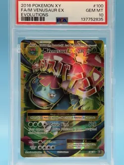 🔥🔥 PSA 10 M Venusaur EX (Full Art) 100/108 Evolutions Holo 🔥🔥 Pokemon - Image 2