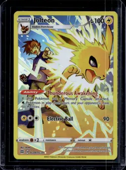 2022 Pokemon SWSH Brilliant Stars Jolteon Trainer Gallery Holo #TG04/TG30 - Image 1