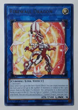 Yugioh Firewall Dragon (Red Alternate Art) MGED-EN141 Rare 1st Edition New - Image 1