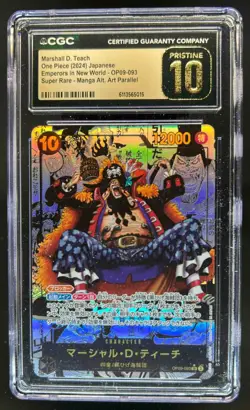 2024 One Piece Japanese Marshall D Teach Manga Alt Art #OP09-093 CGC 10 Pristine - Image 1