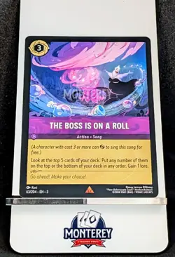 THE BOSS IS ON A ROLL Disney Lorcana TCG non holo 63/204 EN3 - Image 1