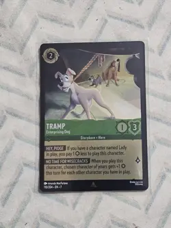 Disney Lorcana Tramp Enterprising Dog Archazia's Island 110/204 - Image 1