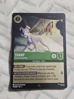 Disney Lorcana Tramp Enterprising Dog Archazia's Island 110/204 - Image 2