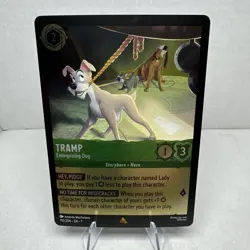 Tramp - Enterprising Dog 110/204 Disney Lorcana Archazia's Island Cold Foil - Image 1