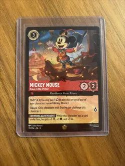 Disney Lorcana Mickey Mouse-Brave Little Prince EN 111/204 Fabled Legendary Card - Image 1