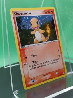 Charmander 113/112 EX Fire Red & Leaf Green Secret Rare Holo 2004 Pokemon Card - Image 2
