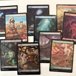 FOIL Lorwyn Eclipsed Full Art Basic Land Complete Set 10 Cards Mint Unplayed ECL - Image 1