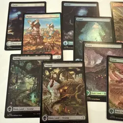 FOIL Lorwyn Eclipsed Full Art Basic Land Complete Set 10 Cards Mint Unplayed ECL - Image 2