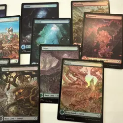 FOIL Lorwyn Eclipsed Full Art Basic Land Complete Set 10 Cards Mint Unplayed ECL - Image 3