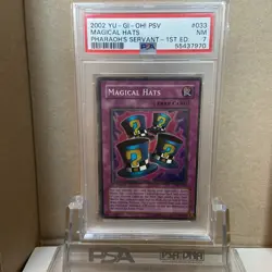 Magical Hats PSV-033 Pharaoh's Servant 1st Edition PSA 7 Yugioh Card - Image 1