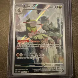 Pokemon TCG Fraxure Illustration Art Rare Card 077/064 Shrouded Fable - Image 1