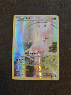 Mew XY Generations XY110 Black Star Promo Pokemon Card - Ink Blot Error! - Image 1