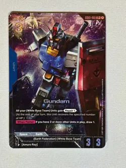 Gundam Card Game - Gundam (GD01-001) (LR+) - Newtype Rising (GD01) - Image 1
