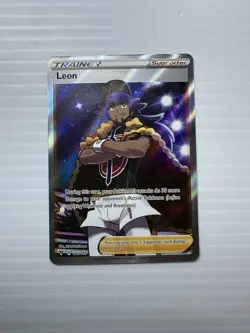 Leon 182/185 Ultra Rare Vivid Voltage Full Art Pokemon TCG Card NM - Image 1