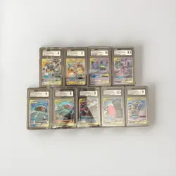 Pokemon TAG TEAM CGC Graded Lot of 9 Slabs Cards TAG TEAM MAGIKARP GIRATINA - Image 1