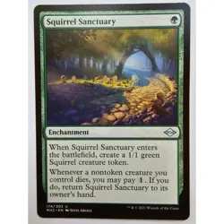 MTG Magic The Gathering Squirrel Sanctuary Enchantment Card Green 2021 MH2 - Image 1