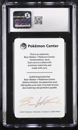 CGC 10 GEM MINT Espeon 2021 Pokemon Center X Bear Walker Pokemon Card - Image 2