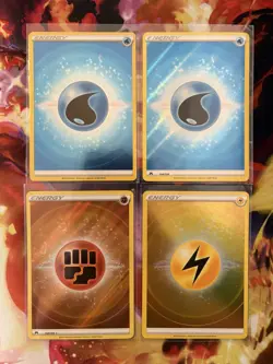 Crown Zenith Holo Energy - 4 Pokemon TCG Card Lot - Image 1