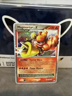 Magmortar LV.X Holo Card 123/123 Mysterious Treasures Series - Image 1