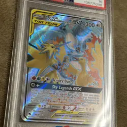 Pokemon Hidden Fates Moltres Zapdos Articuno GX Full Art Card 66/68 PSA 10 - Image 2