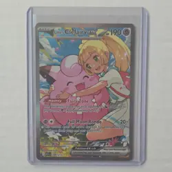 Pokemon Lillie's Clefairy EX Full Art Foil Card 280/217 ASC English - Image 3