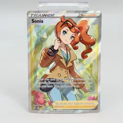 Pokemon TCG Sonia Rebel Clash 192/192 Holo Full Art Ultra Rare Card LP - Image 1