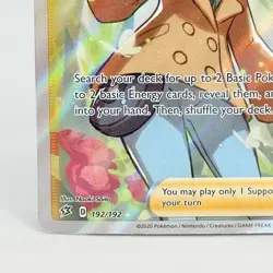 Pokemon TCG Sonia Rebel Clash 192/192 Holo Full Art Ultra Rare Card LP - Image 5