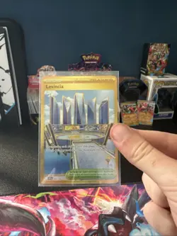 Pokemon TCG Trainer Card Levincia Stadium Gold, 244/182 - Image 1