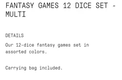 MTG x Brain Dead Fantasy Games 12 Dice Set New In Hand - Image 3