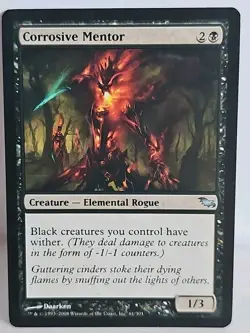 Mtg 🔥🔥 Corrosive Mentor 🔥🔥 Shadowmoor Regular 🌟MT/NM🌟 Magic The Gathering - Image 1