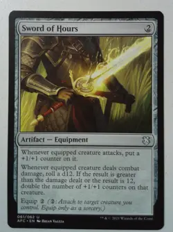 Sword of Hours *Uncommon* Magic MtG x1 AFC Commander Forgotten Realms - Image 1