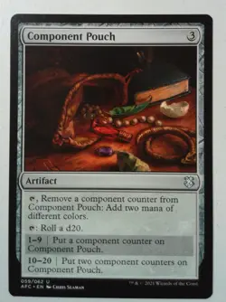 Component Pouch *Uncommon* Magic MtG x1 AFC Commander Forgotten Realms - Image 1