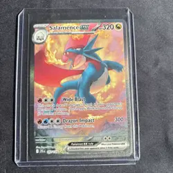 Pokemon TCG Salamence EX Journey Together Holo Card 187/159 Special Art - Image 1